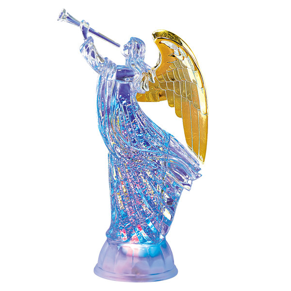 Winston Porter LED Lighted ColorChanging Snow Holiday Angel Decoration